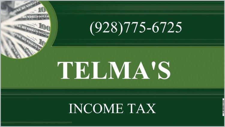 TELMA'S INCOME TAX