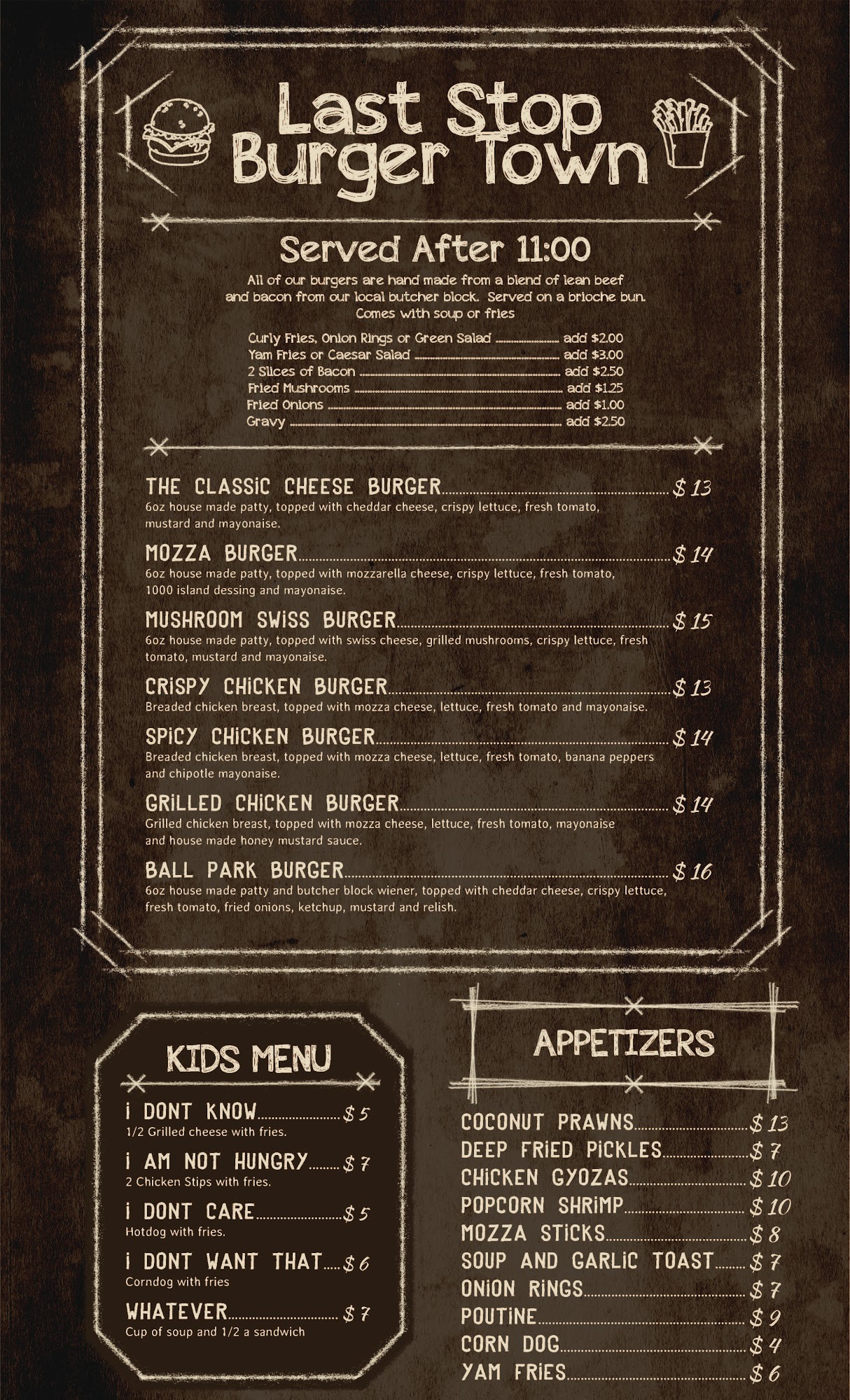 Dawson Creek Regional Airport Menu