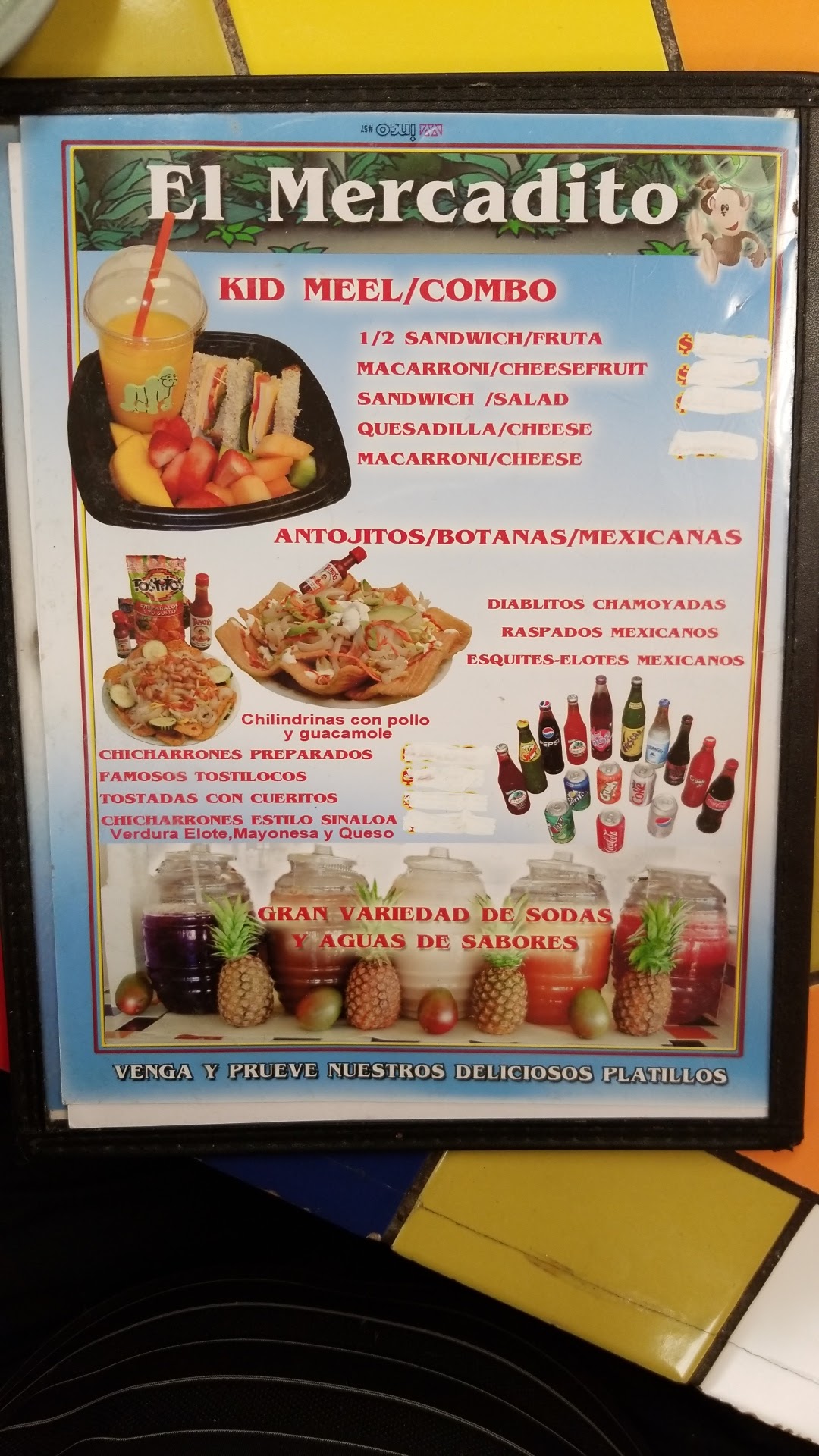 El Mercadito Produce Menu