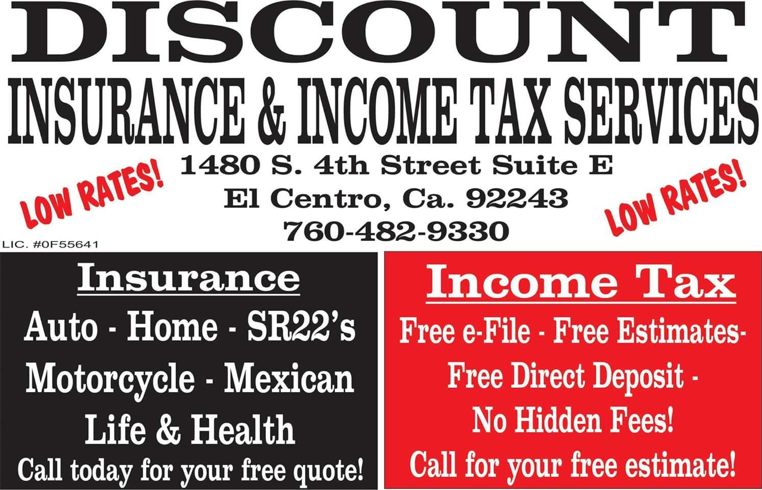 Discount Insurance And Income Tax Services