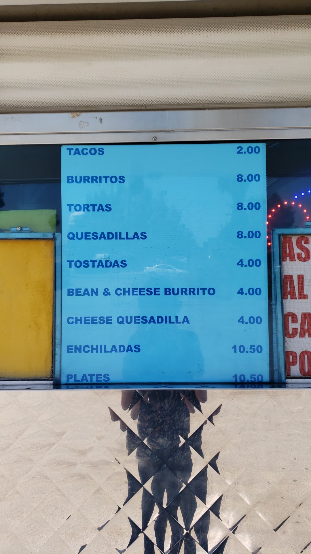 Tacos De La Torre Menu