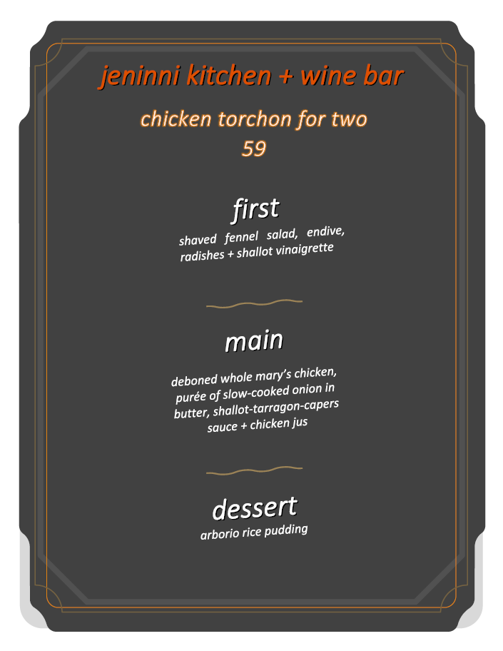 Jeninni Kitchen + Wine Bar 542 Lighthouse Ave, Pacific Grove