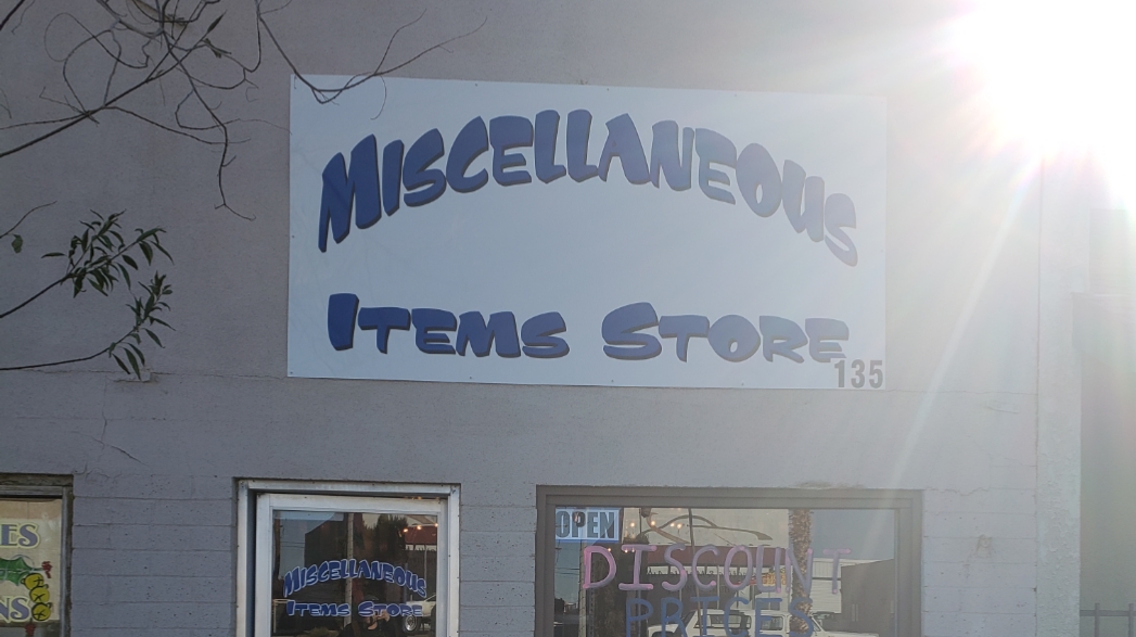 Miscellaneous items store