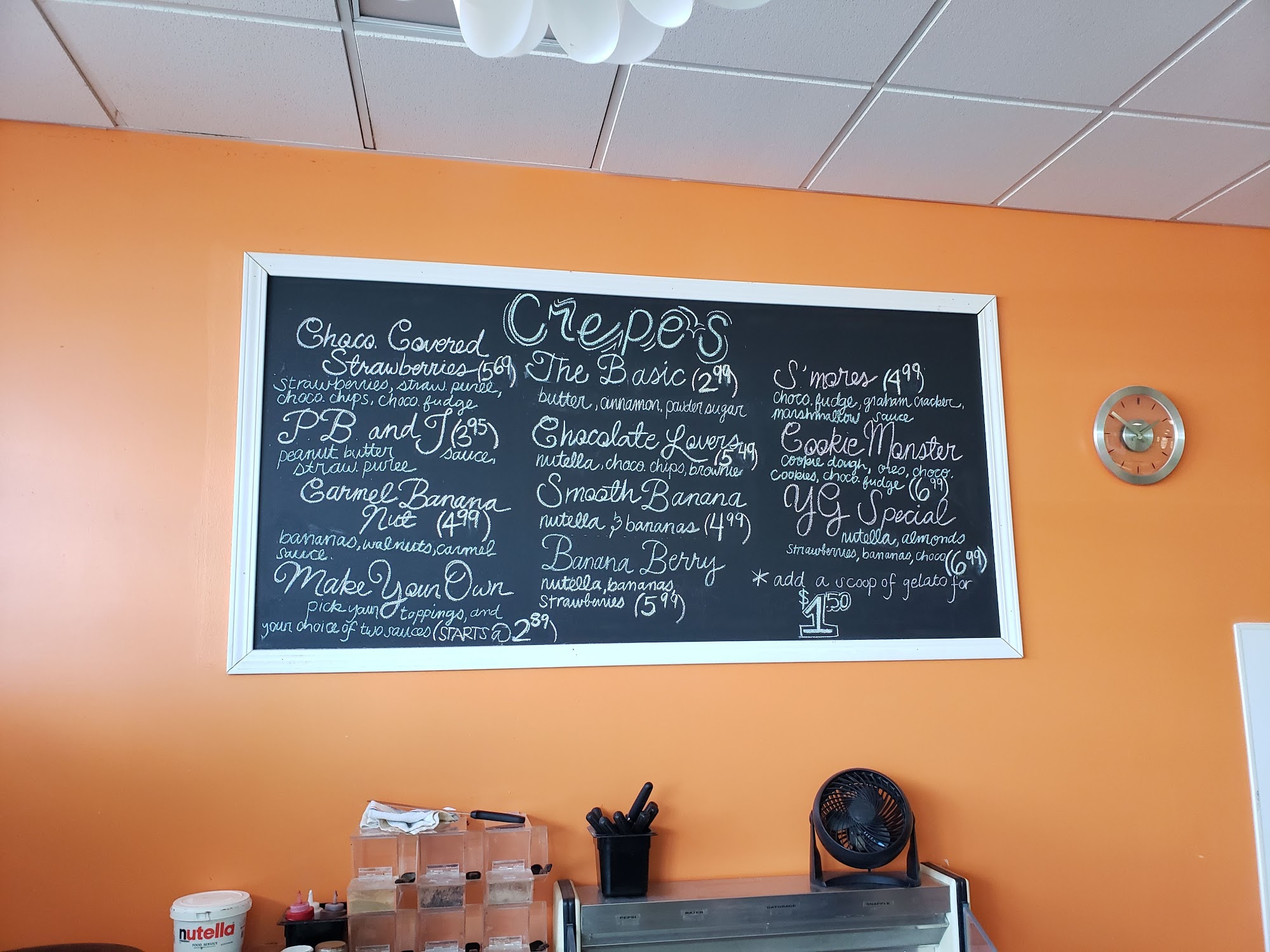 Yogurt Garden Menu