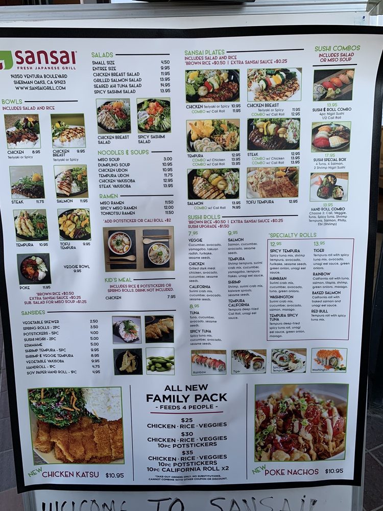 SanSai Japanese Grill 14350 Ventura Blvd, Sherman Oaks