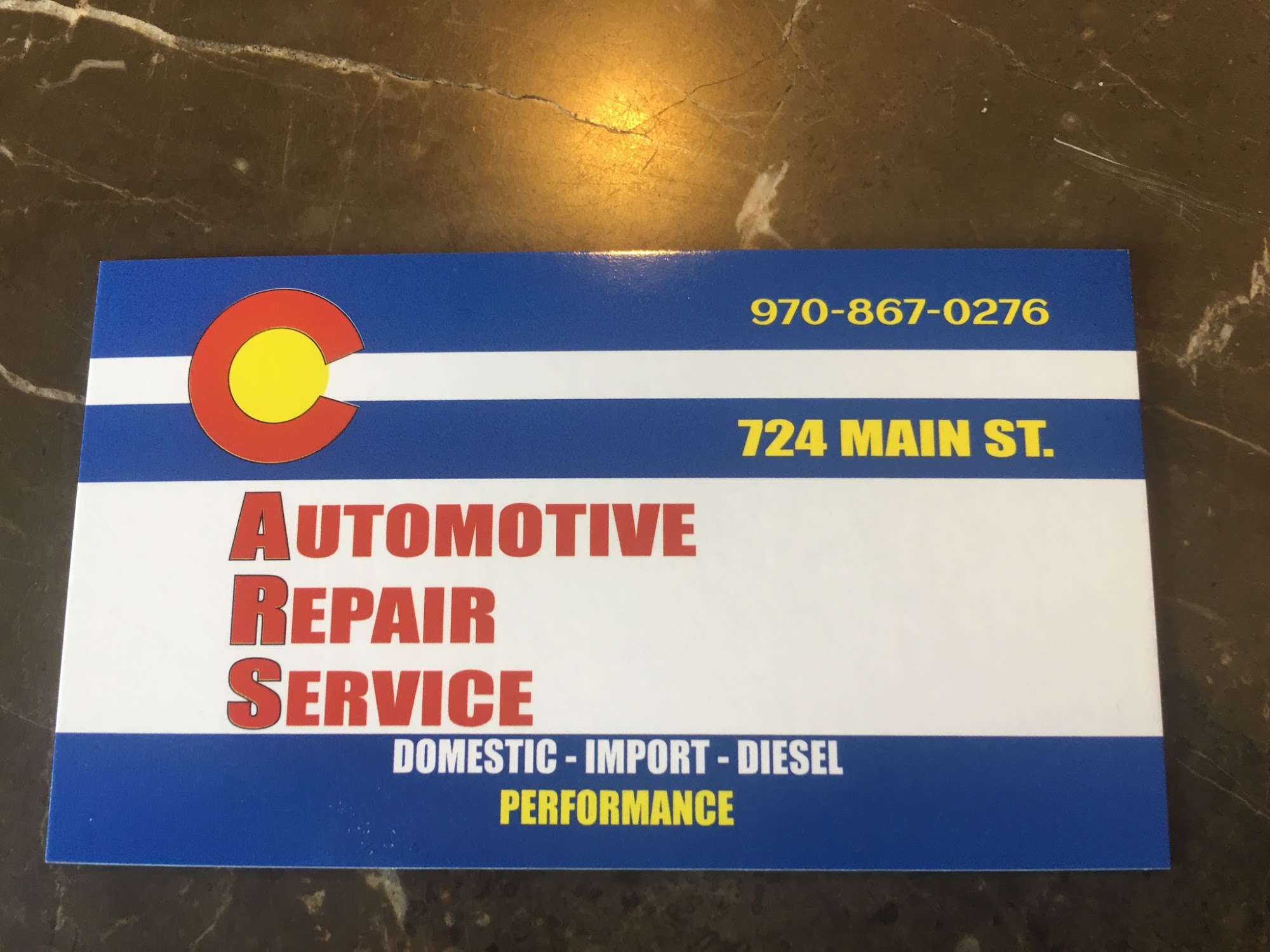 C.A.R.S (Colorado Auto Repair Services)
