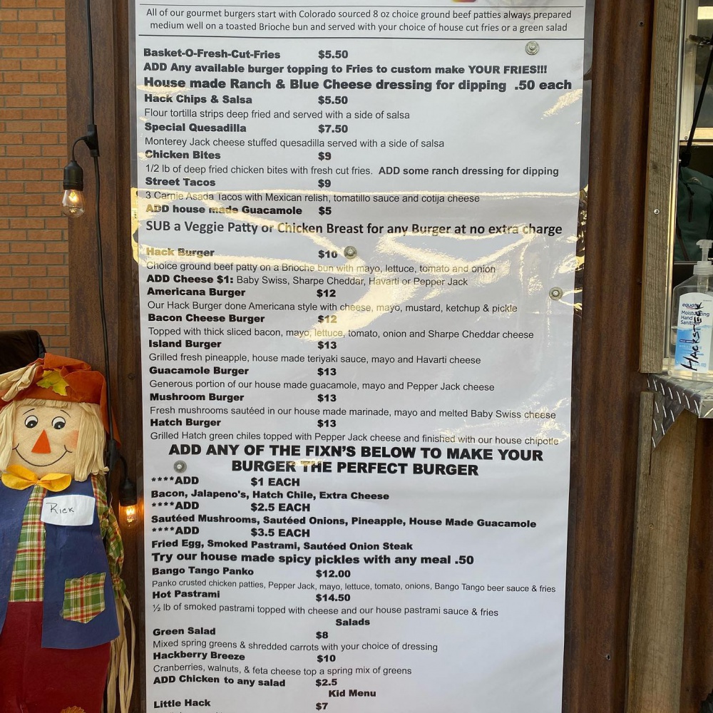 Hacksteak Station Menu