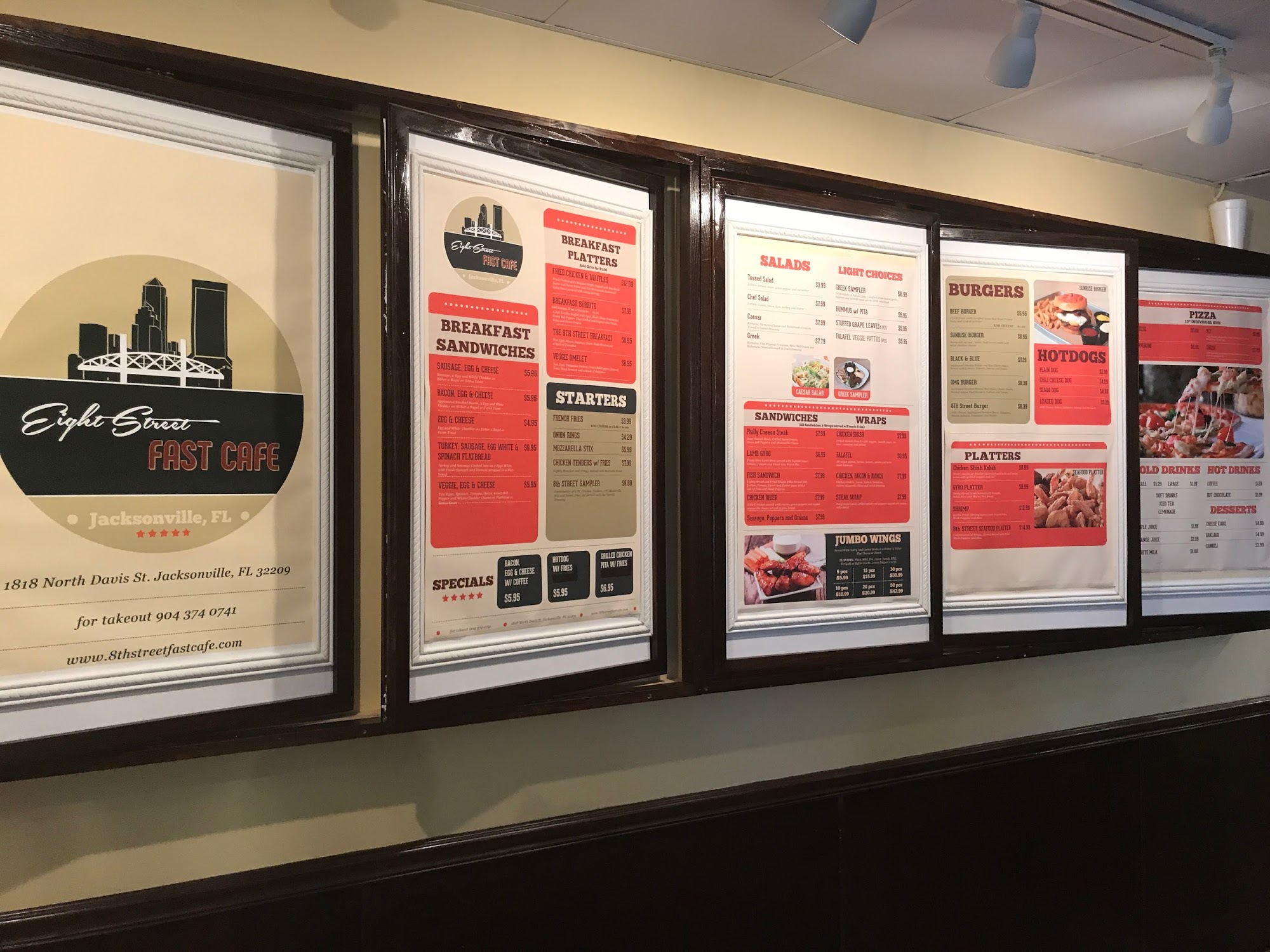 8th Street Cafe Menu