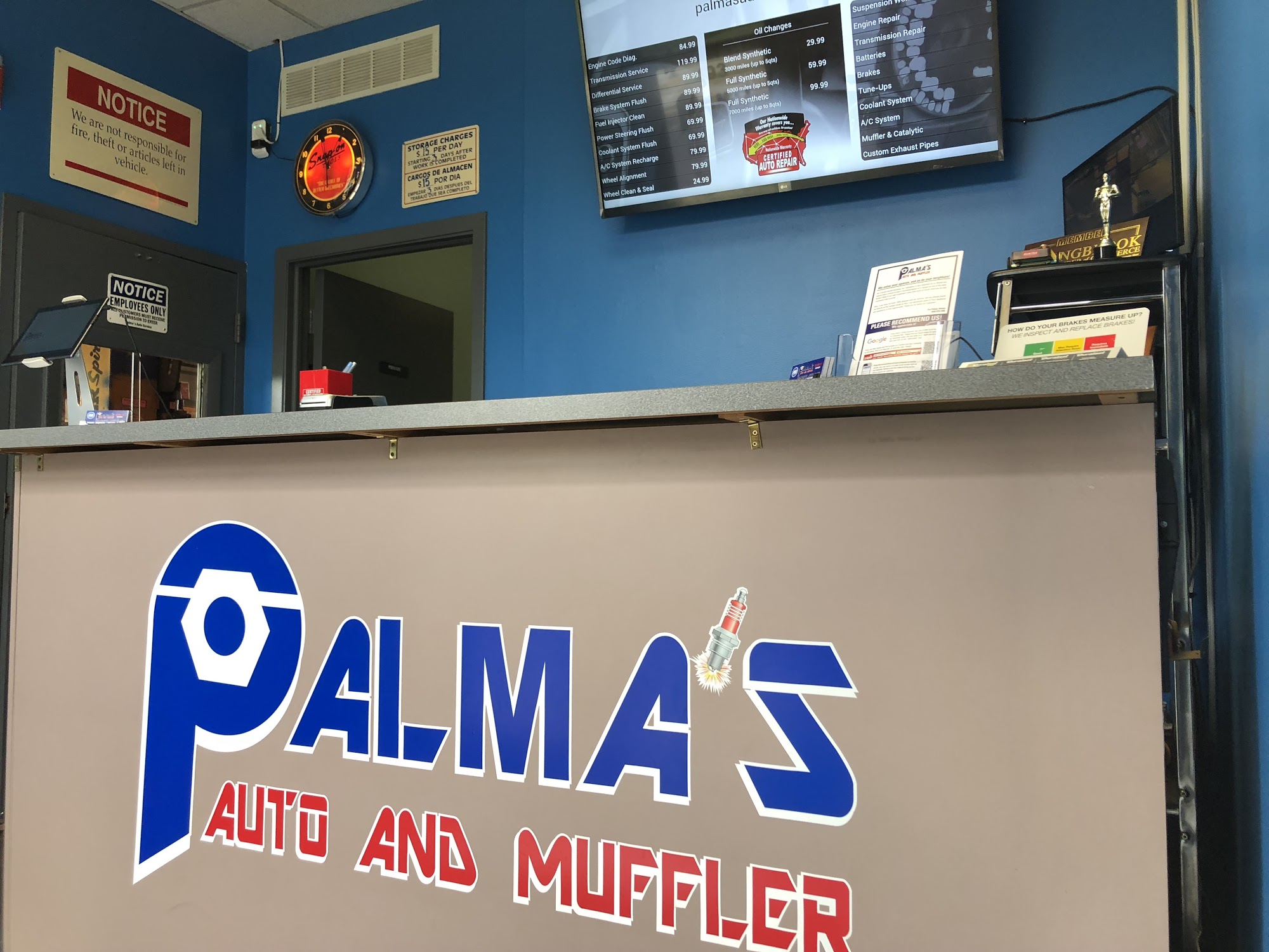 Palma's Auto Repair And Muffler