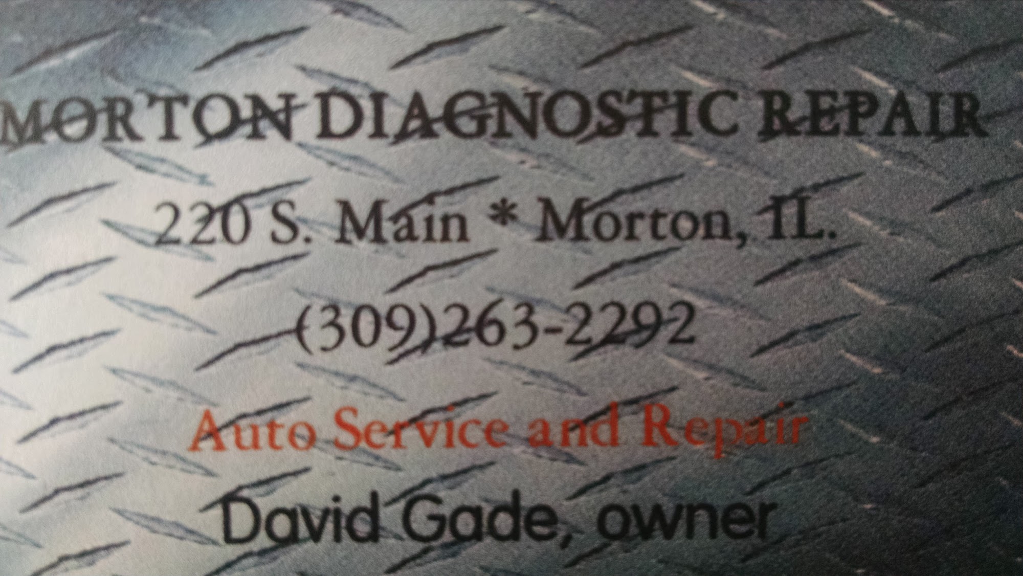 Morton Diagnostic Repair
