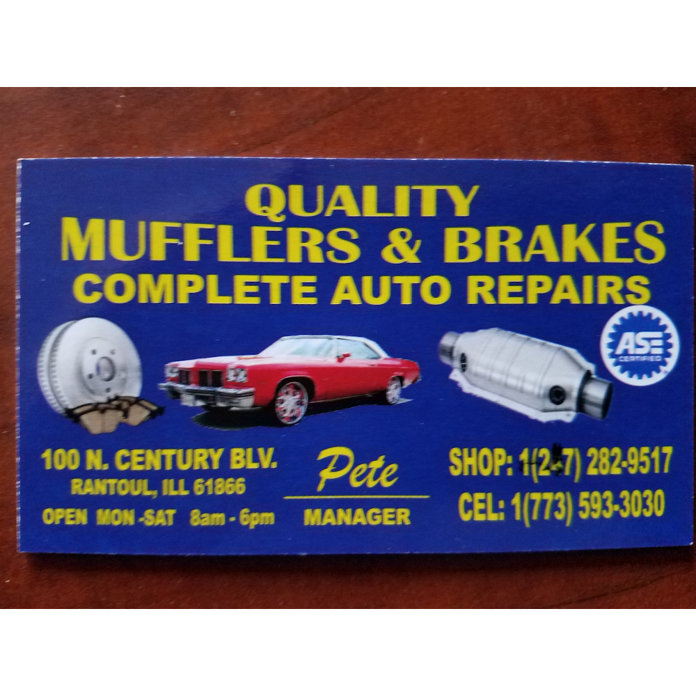 QUALITY COMPLETE AUTO REPAIR MUFFLERS & BRAKES