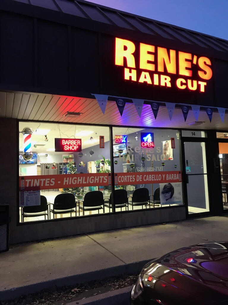 Rene's hair cut