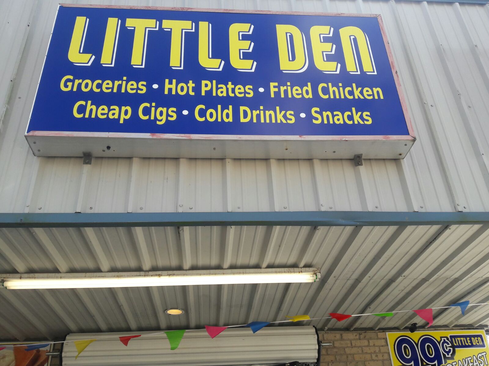 Little Den Mini Mart Menu