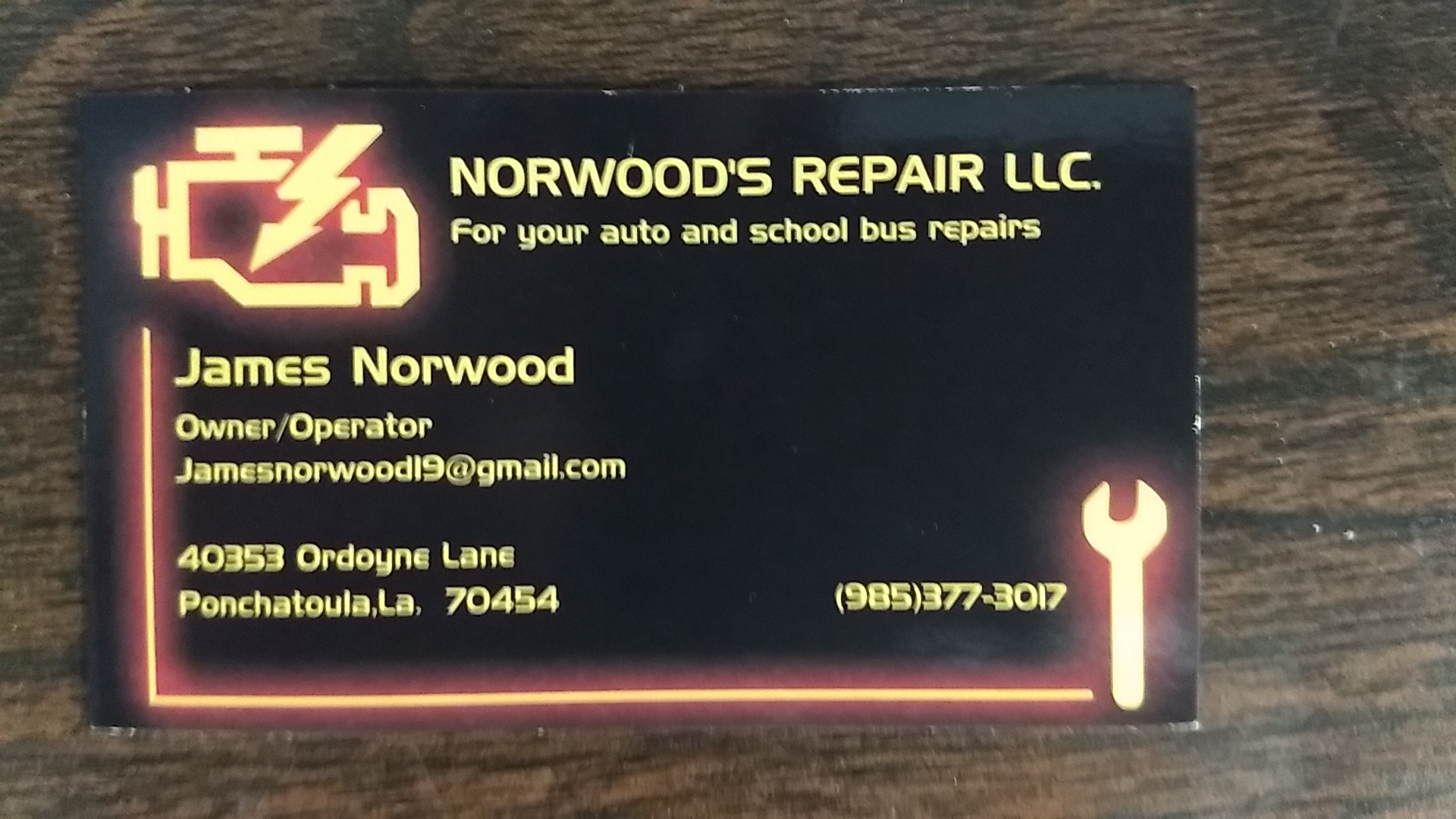 Norwood's Repair LLC. Mobile Bus Repair