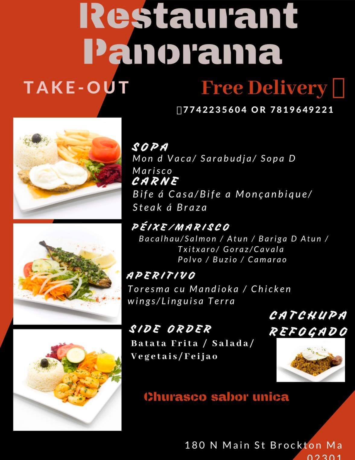 Panorama Restaurant Menu