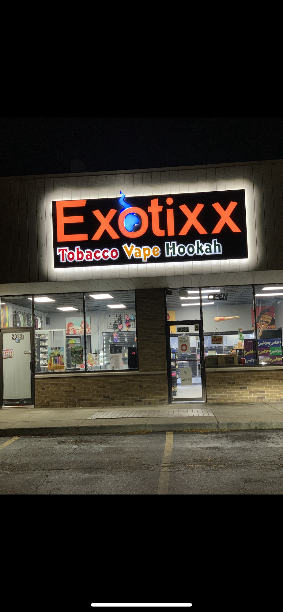 EXOTIXX Vapes, Glass, Hookah, and Lotto