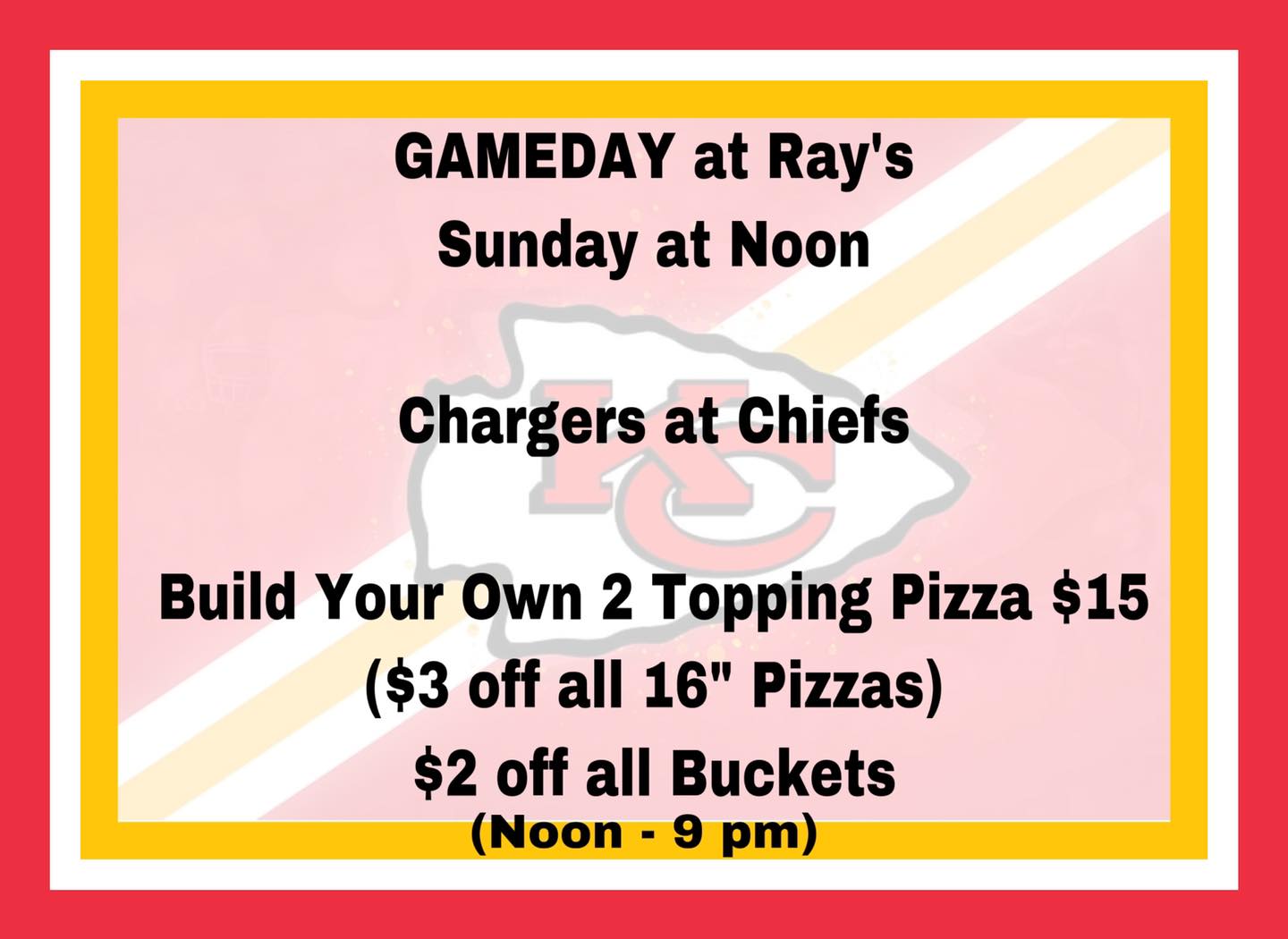 Thunderbird Tavern Menu