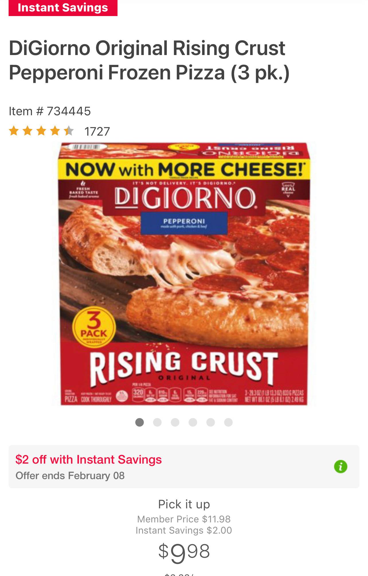 Sam's Club Cafe Menu