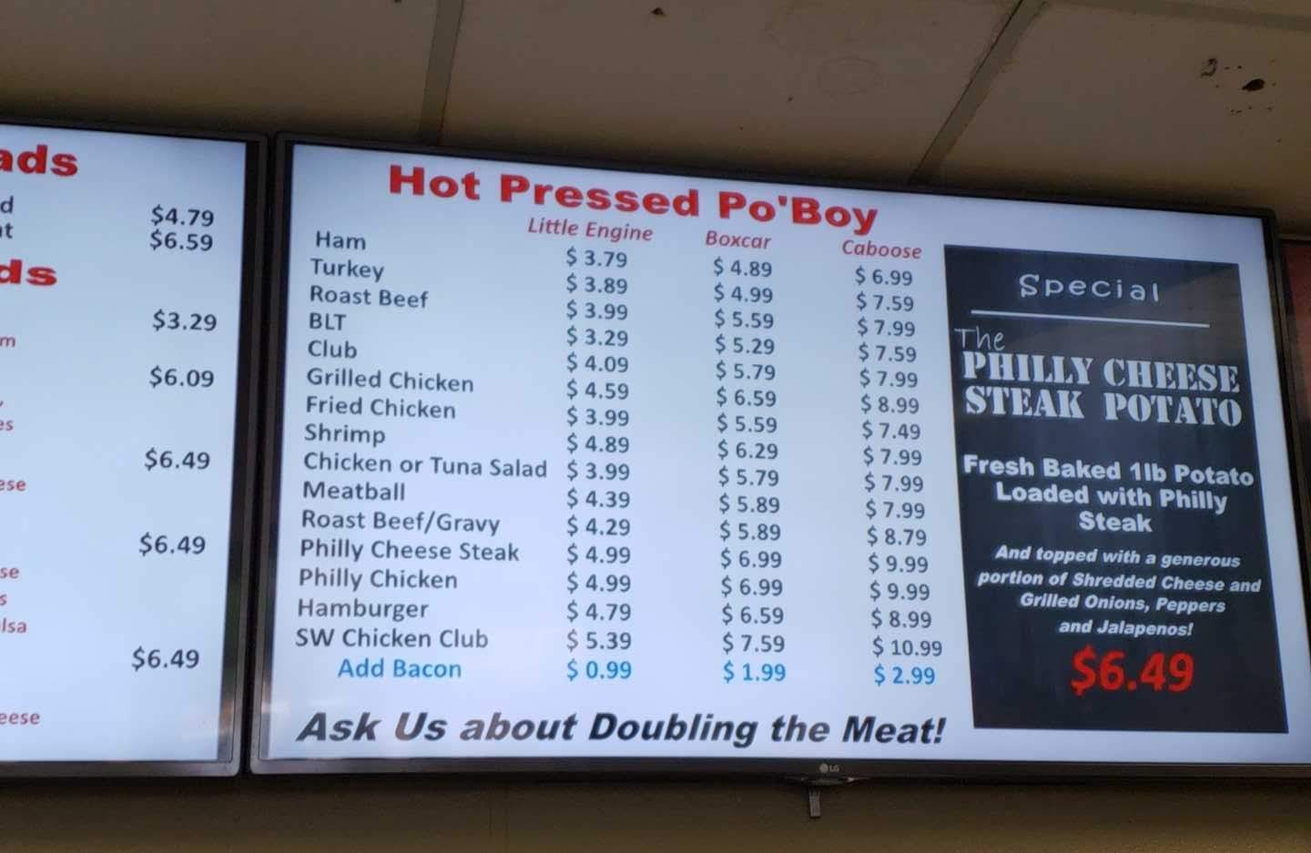 Olde Town Station Deli Menu