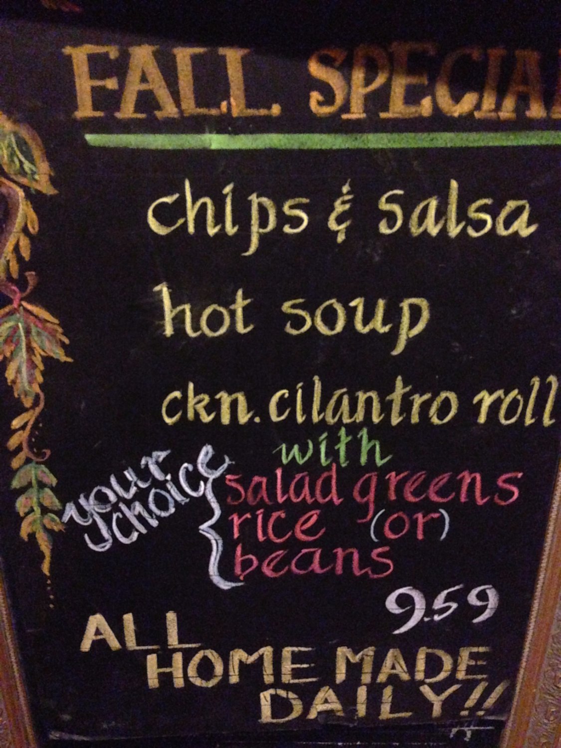 McGrath’s Pub Menu