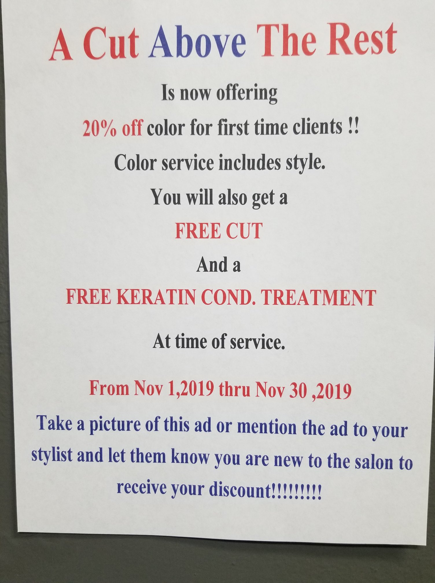 A Cut Above The Rest Family Hair Salon 1391 Delsea Dr, Deptford New Jersey 08096
