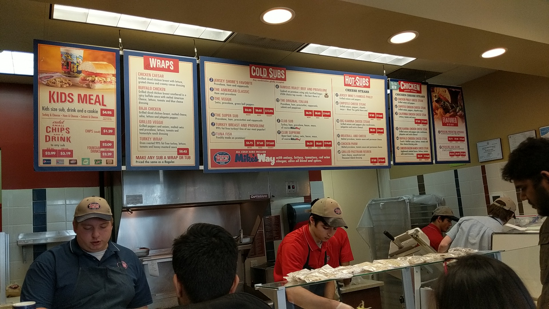 Jersey Mike's Subs Menu
