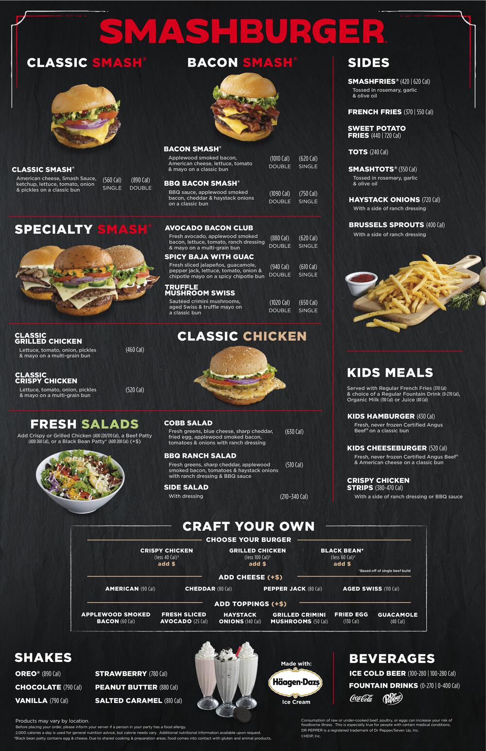 Smashburger Menu