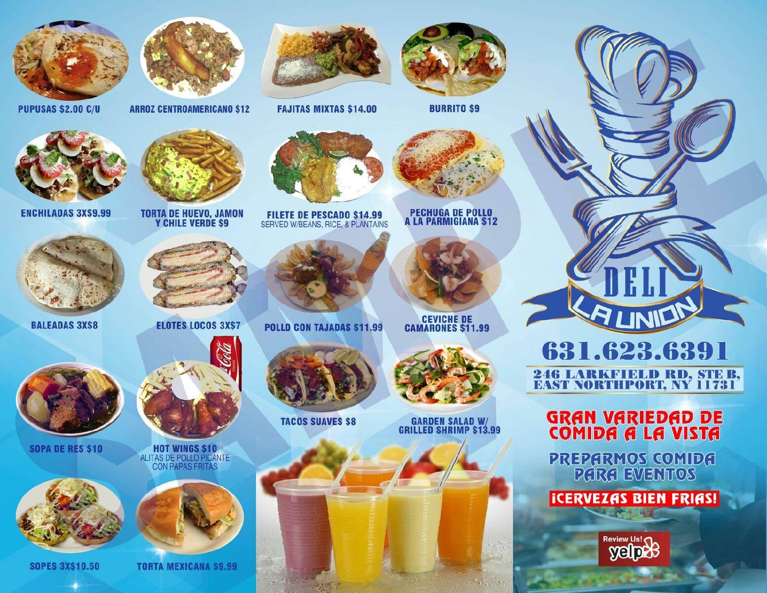 DELI LA UNION Menu