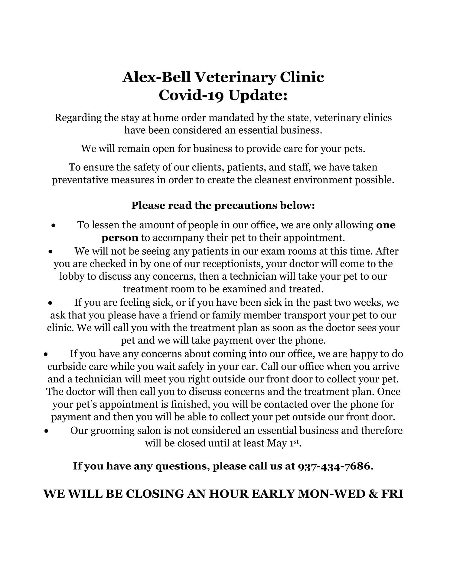 Alex-Bell Veterinary Clinic: Ellis S M DVM