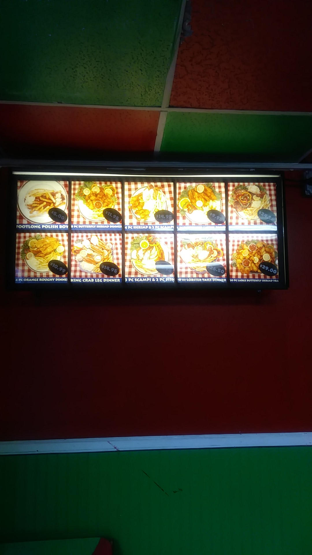 new orleans seafood Menu