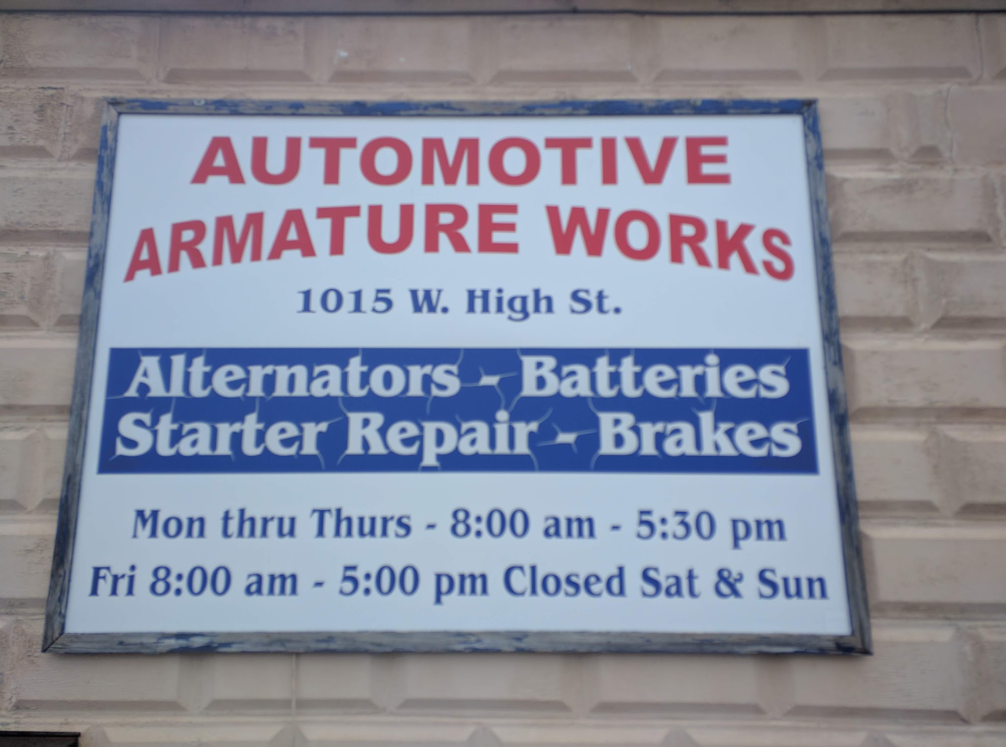 Automotive Armature Works Inc