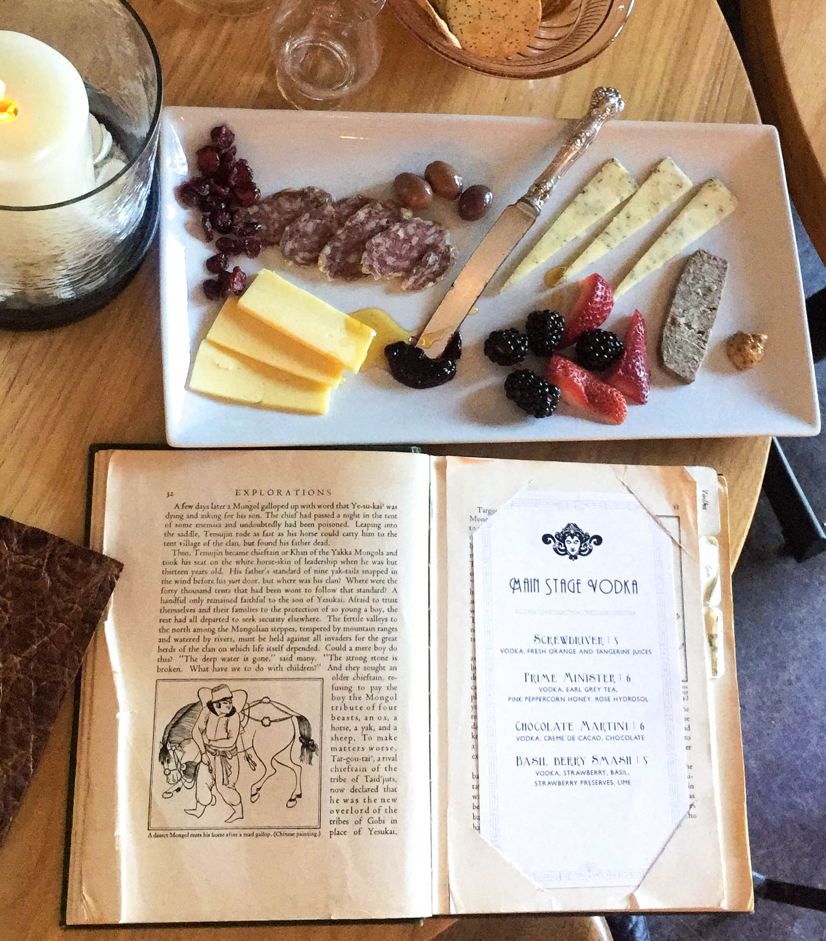 Thinking Tree Spirits Menu