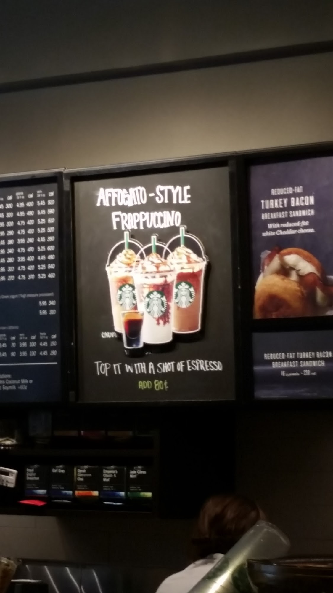 Starbucks Menu