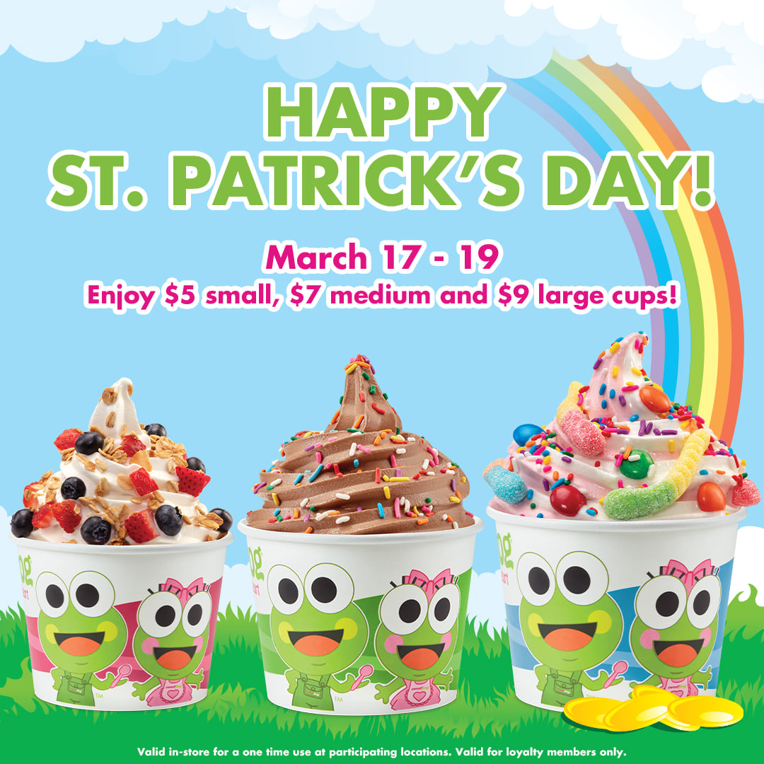 SweetFrog Menu