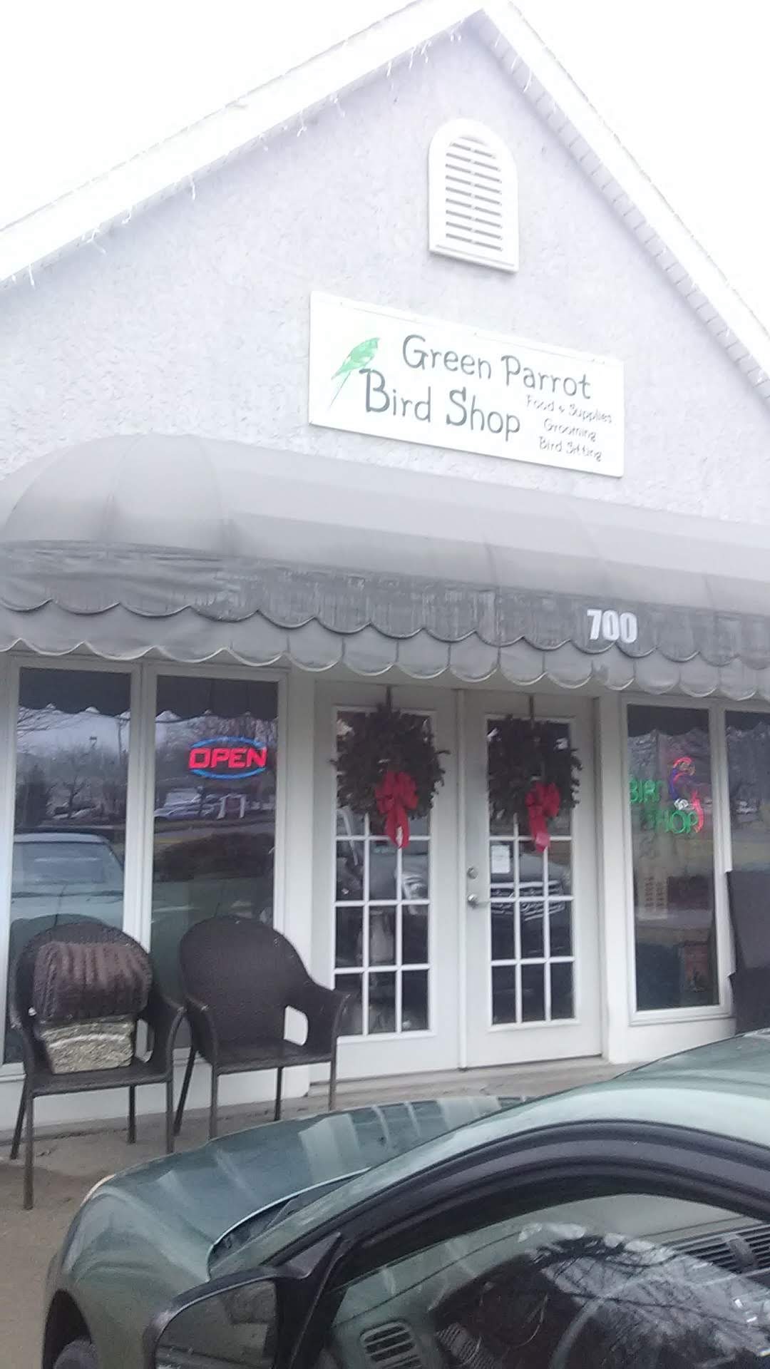 Green Parrot Bird Shop