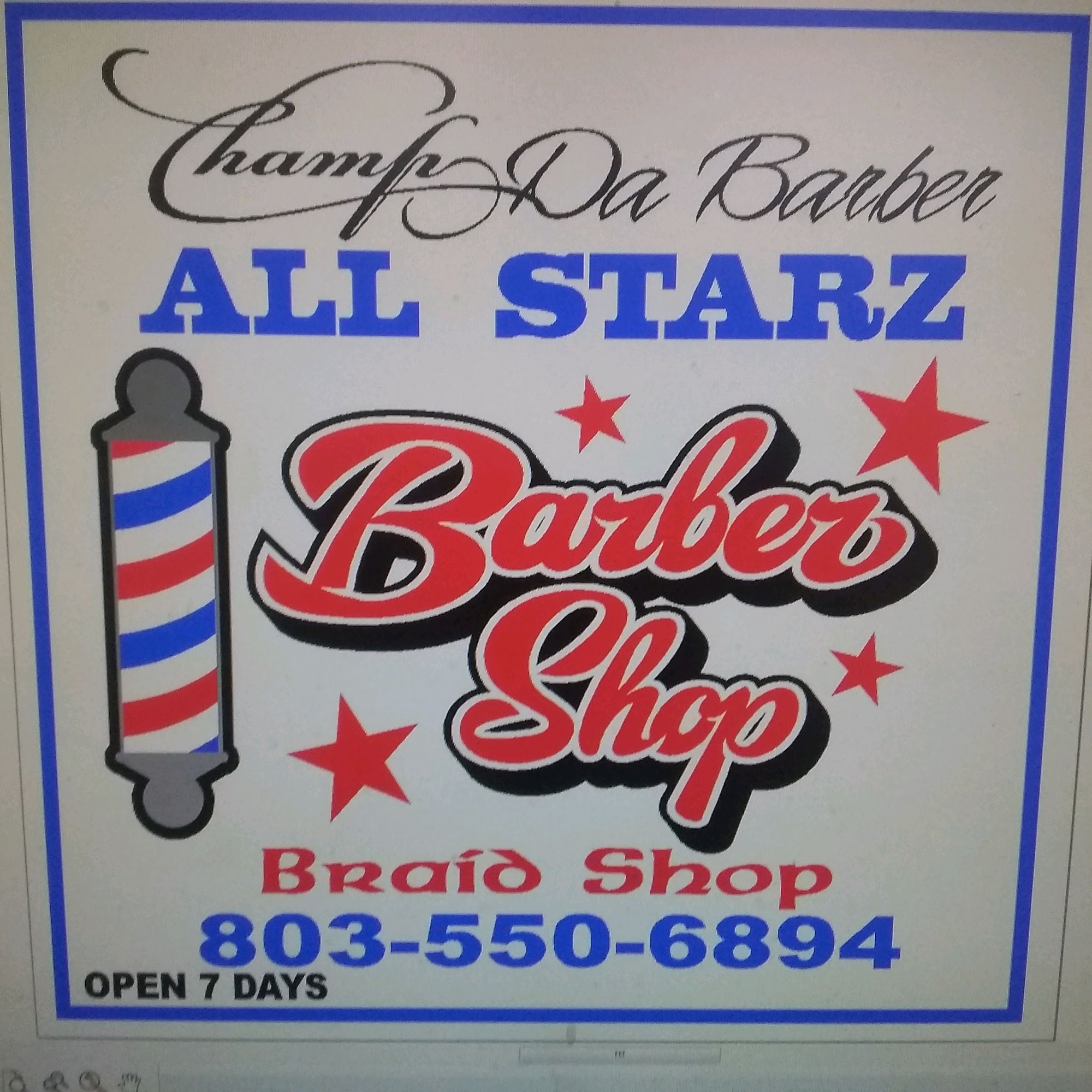 Champion Barbershop /Allstarz Braidshop