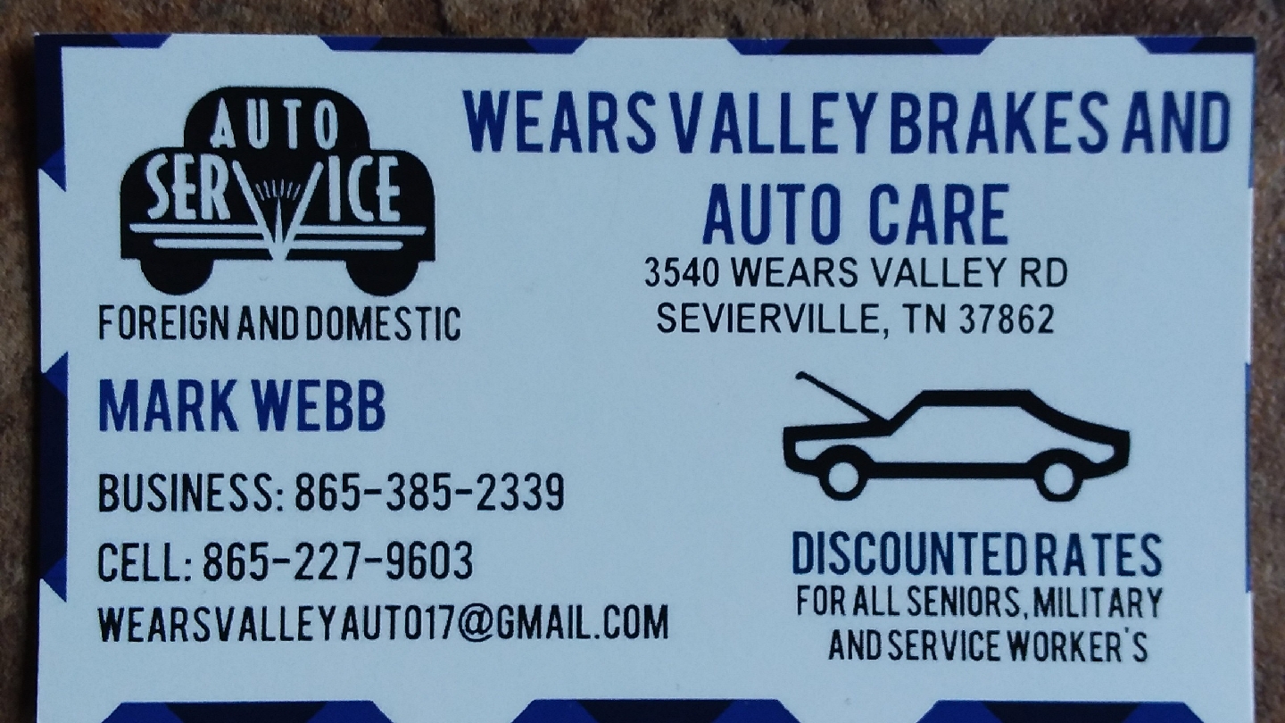 Wears Valley Brakes and Auto Care