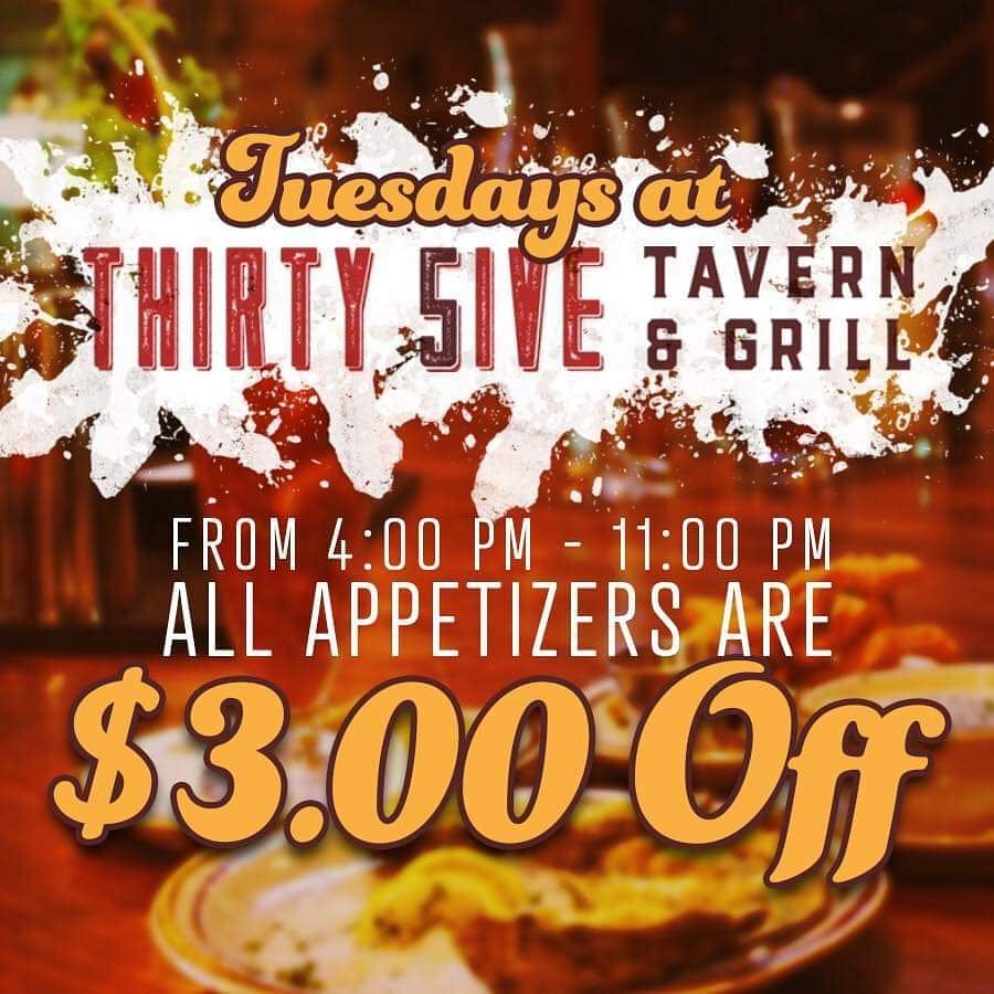Thirty 5ive Tavern & Grill 10420 Montwood Dr, El Paso