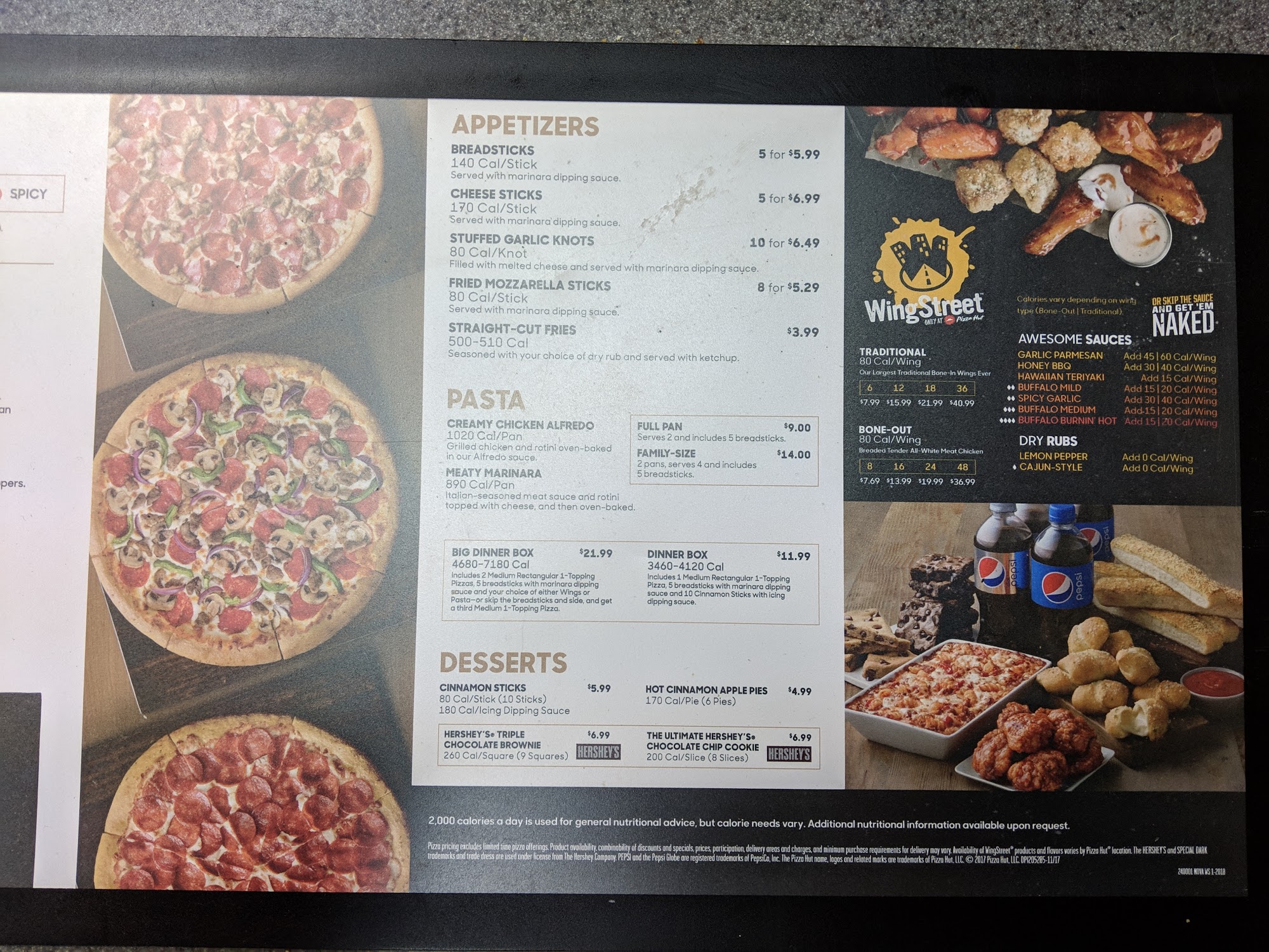 Pizza Hut Menu
