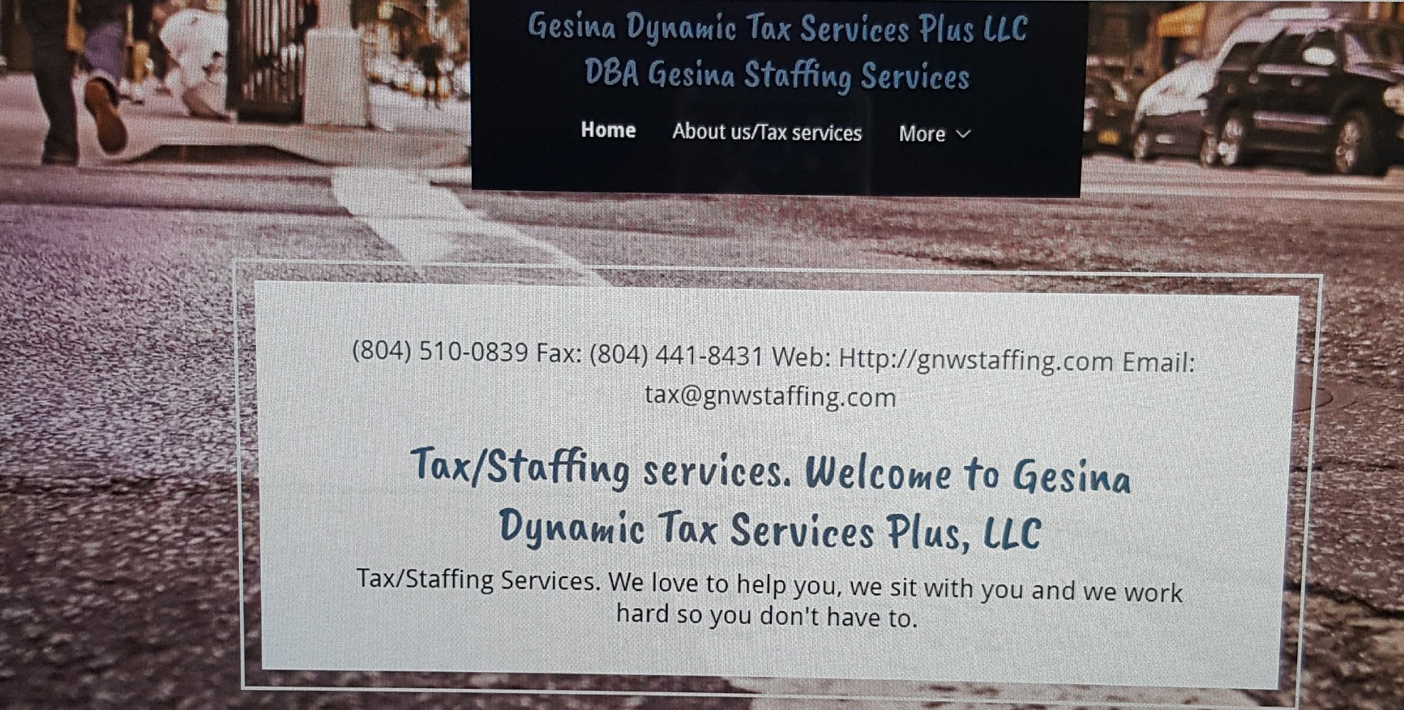 Gesina Dynamic Tax Services Plus, LLC/DBA Gesina Staffing Services