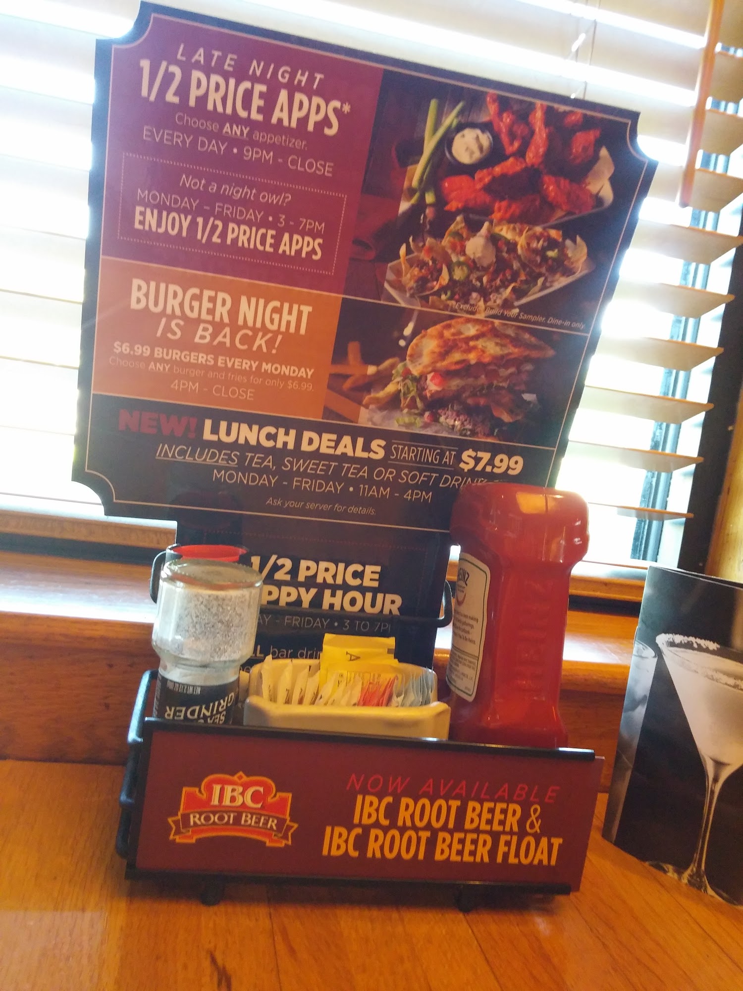 Applebee's Grill + Bar Menu