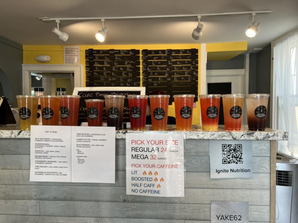 Ignite Nutrition Menu