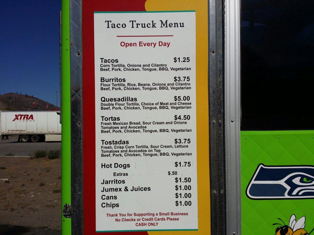 Pablos Tacos / the taco wagon Menu